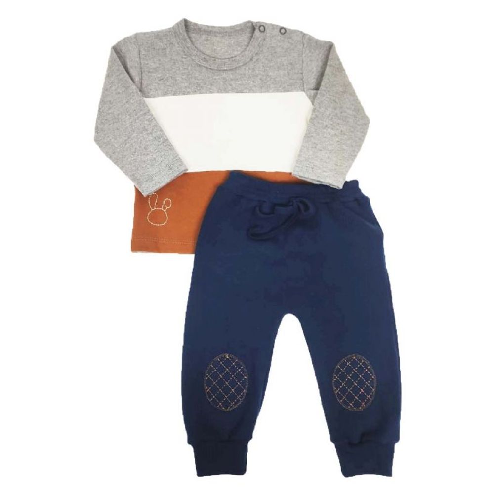 Conjunto-Longo-Azul-Marinho-e-Mescla-com-Caramelo-2